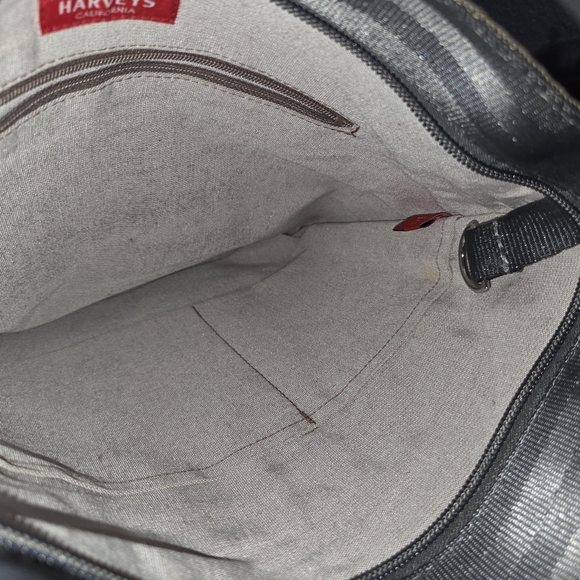 Harveys Original Seatbelt streamline medium cross-body bag neutral colors - Picture 10 of 13